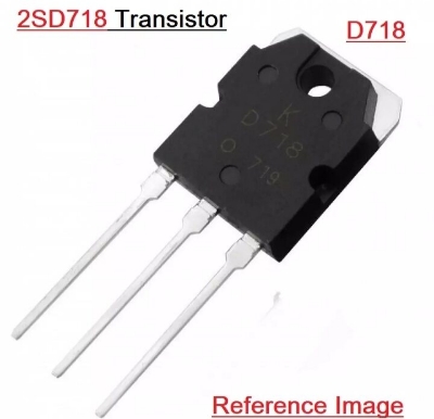 Picture of A Class 2SD718 2SD 718 KTD718 D718 NPN 120V 8A Transistor TO-3P Audio Power Amplifier Power Transistor Silicon Epitaxial Planar Transistor Electrical Circuitry & Parts
