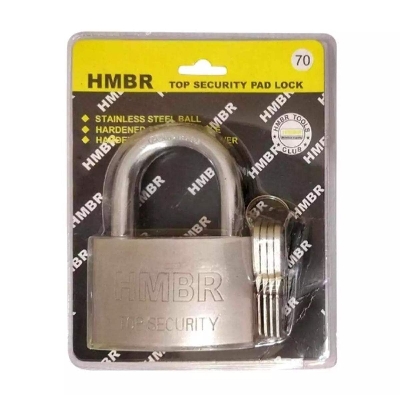 Picture of HMBR Top Security 70mm Pad Lock Professional - Silver
