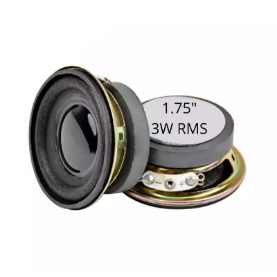 Picture of 1.75Inch 4 Ohm 3W Full Range Audio Stereo Speaker,(Pack of 2pcs) Stereo Woofer Loudspeaker for Mini Speaker - Black