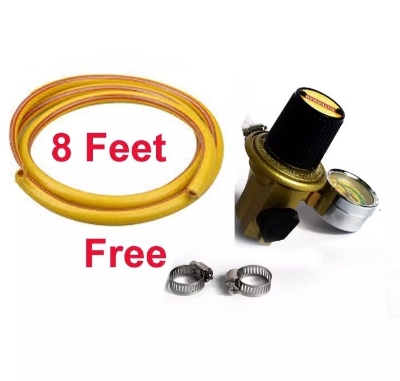 Picture of High Pressure LPG Regulator 22MM With Meter - Gold