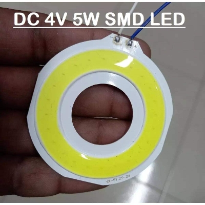 Picture of ROUND YX-57.2Y-24 WHITE Color 5W 4V Size 60mm COB SMD LED Light Chip White COB LED Light 4V COB LED Light 5W COB Light COB LED Chip 4V COB LED Chip 5W Light Bulbs - White