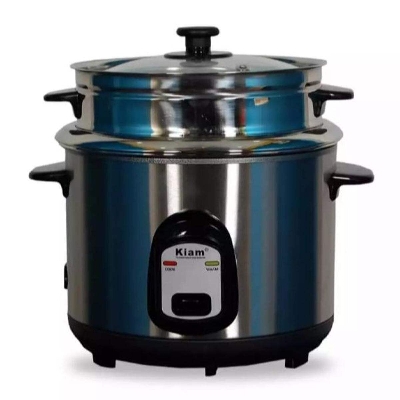 Picture of Kiam Rice Cooker 1.8 Ltr - Double pot (SS & Non Stick Pot)- SJBS-8702 - Blue