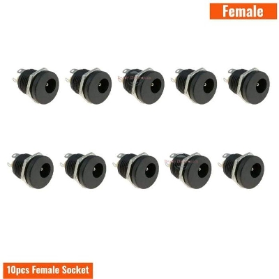 Picture of Dc Female Socket ( 10pcs ) - Black