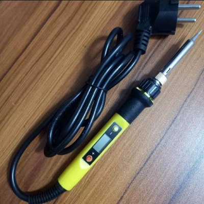 Picture of 936H Digital LCD Display With 100W Adjustable Soldering Iron 100W 220V Tatal Iron 100W Variable Temperature Control Soldering Iron 100W Soldering Iron 936H Soldering Iron Tools - Yellow