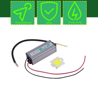 Picture of 100W LED SMD Chip Bulbs With 100W High Power Waterproof LED Driver Supply-silver