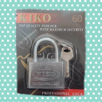 Picture of 60mm Padlock With 4 Keys Top Security Lock KIKO - Silver