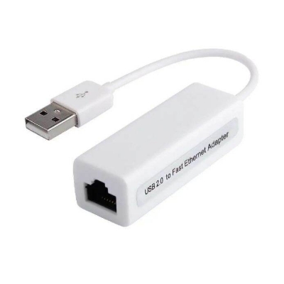 Picture of USB 2.0 Fast Ethernet Adapter 10 / 100 Mbps Lan Card - White - White