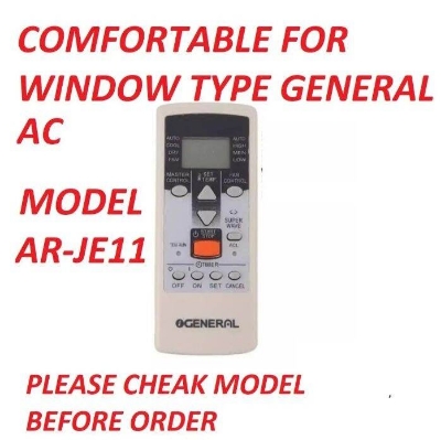 Picture of Remote Controller for Window type General Air Conditioner Model ARJE11 - White