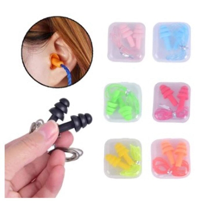 Picture of Silicon Ear Plug for Noise Reduction and Swimming - Multicolor