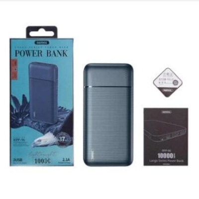 Picture of Remax Rpp-96 Lango Series Dual Usb Ports 10000Mah 2.4 Power Bank - Black