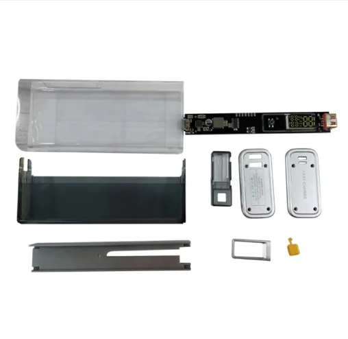 Picture of Battery Charger Case Portable DIY Power Bank Box LCD PD22.5W Dual-Direction Fast Charging Case for 4PCS 21700 Battery (Battery Not included)