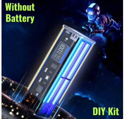 Picture of PD22.5W DIY Battery Charger Case Fast Charging Case for 8PCS 18650 Polymer 20800mA Battery Charging Power Bank Box Battery Charger (Without Battery) - Multicolor