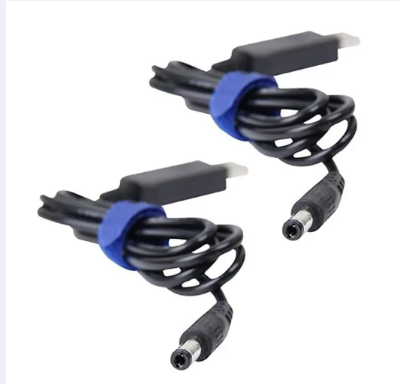 Picture of 2Pcs Usb To Dc Convert Cable Voltage Step-Up Cable 5.5X2.1Mm Dc Male 1M - 5V To 12V & 5V To 9V