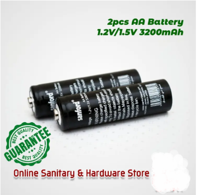 Picture of Sanford AA 1.2V/1.5V 3200mAh Rechargeable Battery, Pack of 2