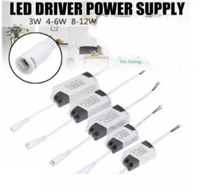 Picture of Dimmable Panel LED Light Driver Electronic Transformer Power Supply 3W 4-6W 8-12W - White