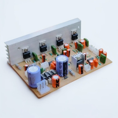 Picture of 2030 4 IC Home Theater Kit Amplifier Circuit with Bass Boost and Treble Support, TDA2030 Based, 120W, 12V DC, 2.1 Sound System, Subwoofer and Speaker Connectivity