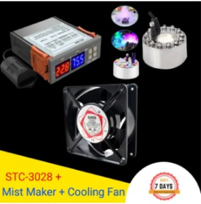 Picture of STC-3028 Incubator Temperature and Humidity Controller, Mist Maker, 5 inch AC Cooling Fan, incubator controller,
