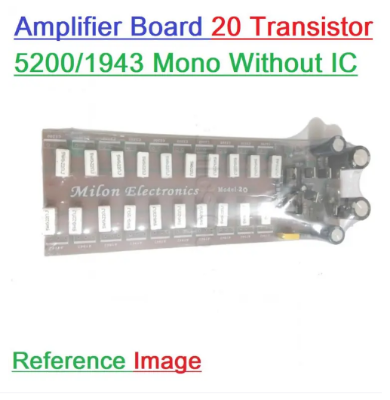 Picture of 20 Transistors Amplifier Circuit Board For 5200 & 1943 IC Mono Amplifiers Board 20 Transistor IC Not Included In This Board Home Entertainment & Amplifiers - Brown