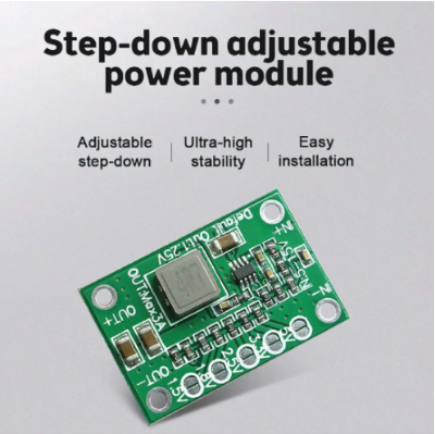 Picture of CA-1235 Fixed Voltage Step Down Buck Converter 1.5V 1.8V 2.5V 3.3V 5V Output 5-15V Input Step Down Power Supply Diy Kit Used MP1495 CA1235 - Green