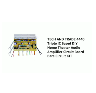 Picture of 4440 Triple IC Based DIY Home Theater 2.1 Audio Amplifier Circuit Board Bare Circuit KIT