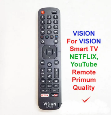 Picture of VISION SMART LED TV REMOTE CONTROL - Black