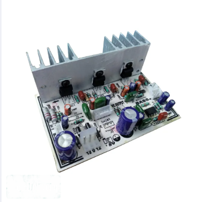 Picture of 2.1 Home Theater Amplifier Circuit Board kit 100 Watt IC TDA 2030 Based with Sub woofer Filter IC - Multicolor