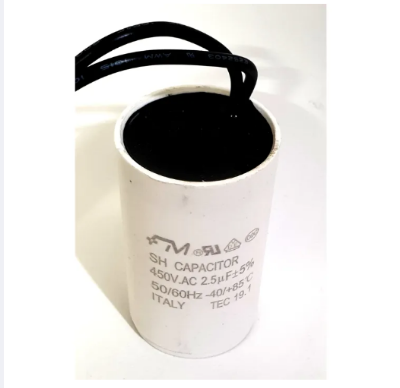Picture of 2,5 UF Ceiling3.5 UF Ceiling Fan Capacitor Industrial Electric Fan Capacitor 3.5uF 50Hz 60Hz 450VAC Capacitor For Ceiling Fan Capacitor 2 Pin Leads  Fan Capacitor 2.5uF 50Hz 60Hz 450VAC Capacitor For Ceiling Fan Capacitor 2 Pin Leads Cables Wire Capacitor - White