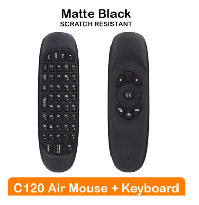Picture of ph C120 Fly Air Mouse Remote Wireless Keyboard 2.4GHz Connection G64 Rechargeable Keyboard Mouse For Android TV Box/PC - Black