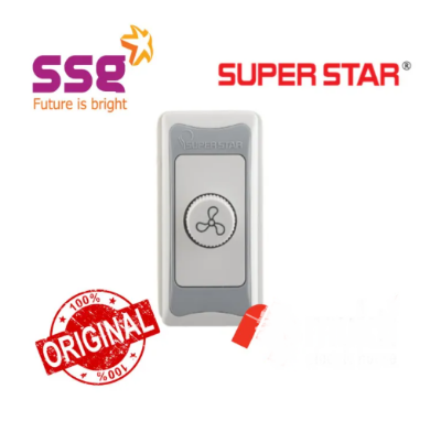 Picture of Super Star Premium Series Fan Regulator Dimmer Piano Switch Speed Control Socket SuperStar SSG - White