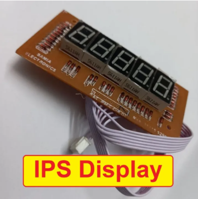 Picture of IPS Digital Display 5 Digit 0.56 Inch 7 Segment Display With Cables For IPS Display Inverter Display - Multicolor