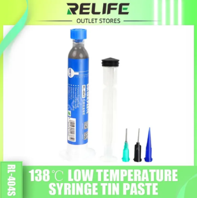 Picture of RELIFE RL-404S Solder Paste Lead-free138C Low Temperature 10CC Tin Liquid BGA Soldering Fluxes Rework Repair Welding Flux Paste - Blue