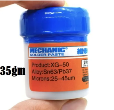 Picture of MECH-ANIC BGA XG-50 35gm Soldering Paste Flux Grease SMT Repair Tools Solder Paste Repairing Solder Soldering Paste Flux Easy Welding For SMD PGA PCB Rework Repair - Blue