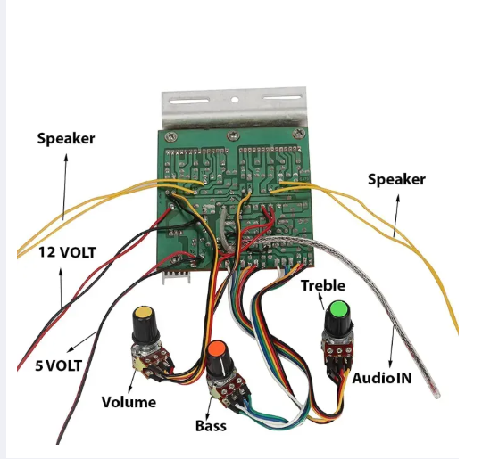 Picture of 4440 Dubble IC DIY Audio Boards 40 + 40W Amplifier Board - Multicolor
