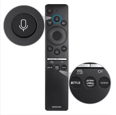 Picture of Samsung Voice Remote For Smart QLED TV With Bluetooth Function - Black