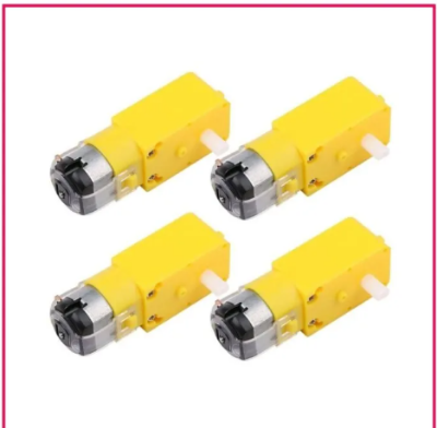 Picture of 4pcs Gear Motor for Robot Wheel – DC Motor Kit for DIY Robotics, Smart Car & Arduino Projects