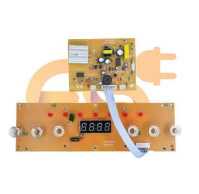 Picture of 220V-2000W Circuit Board PCB with Control Panel (Vertical) for infrared Cooker/ Electric Ceramic Heaters/ Electric Stove Parts - Brown