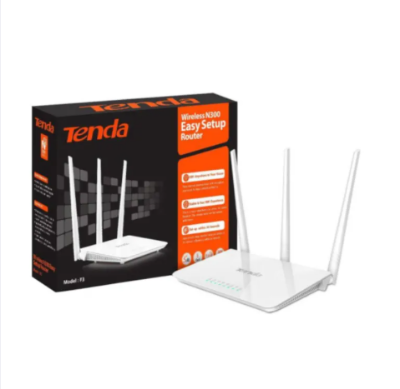 Picture of Tenda F3 300mbps 3 Antennas Router - White