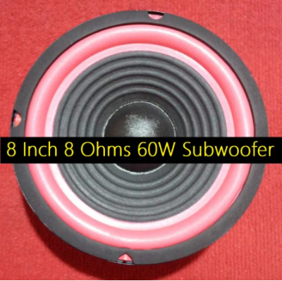 Picture of 8 Inch Speaker Ultra Sound Multimedia Speaker 8 Inch 8 Ohm 60W Speaker Sub Woofer HiFi Deep Bass Speaker For Home Theater Loudspeaker Stereo Amplifier 8 Ohm Speaker - Black