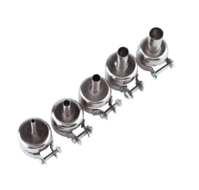 Picture of 5 PCS Hot Air-Gun Nozzle Universal Gun Nozzle for 850 852D 898 858 Soldering Station Attachments - Silver