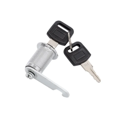 Picture of Universal Safe Cam Cylinder Lock With Keys Tongue locks Mailbox File cabinet Drawer Security Furniture Hardware - Silver