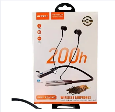 Picture of Recrsi RE-NY060 200 Hours Bluetooth Neckband by MR TELECOM - Black