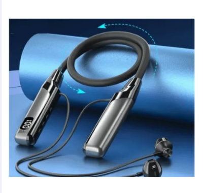 Picture of Recrsi RE-NY060 200 Hours Bluetooth Neckband by MR TELECOM - Black