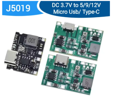 Picture of J5019 USB Lithium Lipo 18650 Battery 3.7V~4.2V To 5V 9V 12V 24V Step Up Module Use DIY WPS Mini UPS Replace XL6009 MT3608 TP4056 J-5019 - Green