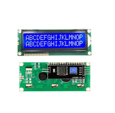 Picture of 16X2 Green LCD with I2C display module for Arduino and DIY and Hobby projects - Blue