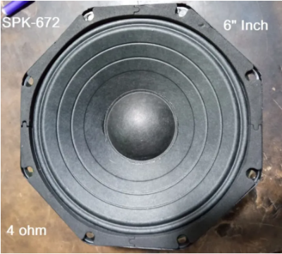 Picture of 6inch Speaker 4 ohm 50 watt Premium Sound Speaker - Black