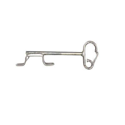 Picture of Motorcycle SS Bag Hook with Upper Cover for Yamaha FZS V2 Heavy Product with Pure Stainless Steel Materials