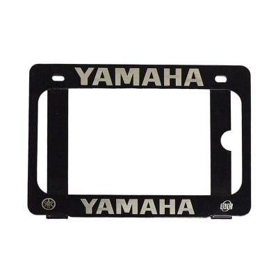 Picture of Yamaha  All bike Stainless Steel Number plate / License plate Frame or Holder With Laser Marking Bike Name color Family-Black