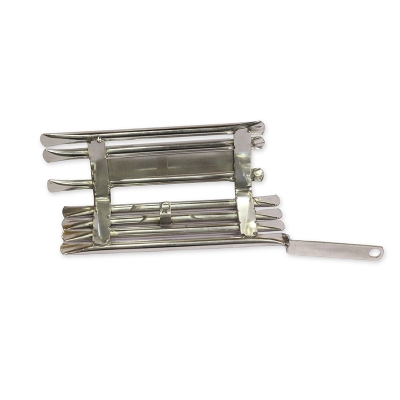 Picture of Silencer cover or silencer protector Ms steel SS box khacha With laser print bike name Khacha Pulsar 150  SD