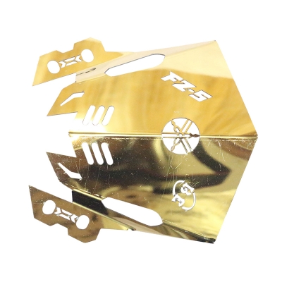 Picture of SS Visor Plate Yamaha FZ V2, V3 Golden