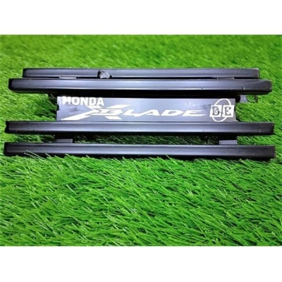 Picture of Honda X - Blads Silencer Cover  Silencer Guard  Silencer  Protector  Black  Metel Box  Khacha With Laser  print Bike Name